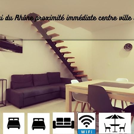 Appartement Le Quai Du Rhone à Sainte-Colombe  Extérieur photo