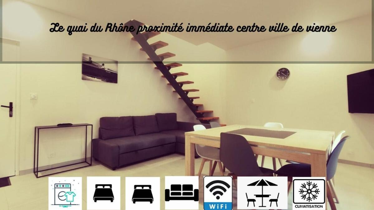Appartement Le Quai Du Rhone à Sainte-Colombe  Chambre photo